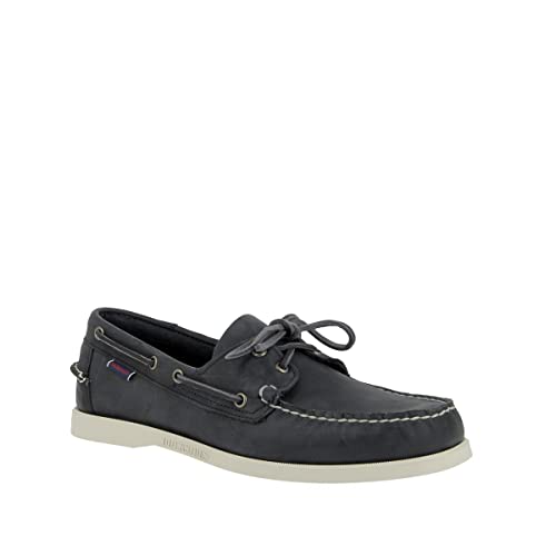 Sebago Men's Askook Crazy Horse Boat Shoes, Blue Blue Navy 908, 8.5 Uk #TOP1