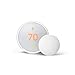 Google Nest Temperature Sensor 3 Count Pack - Nest Thermostat Sensor - Nest Sensor That Works with Nest Learning Thermostat and Nest Thermostat E - Smart Home