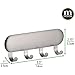 Amazon.com: mDesign Metal Peel and Stick Adhesive 4 Hook Storage Rack ...