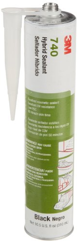 3M Hybrid Sealant 740 Black, 310 mL Cartridge, (Pack of 1)