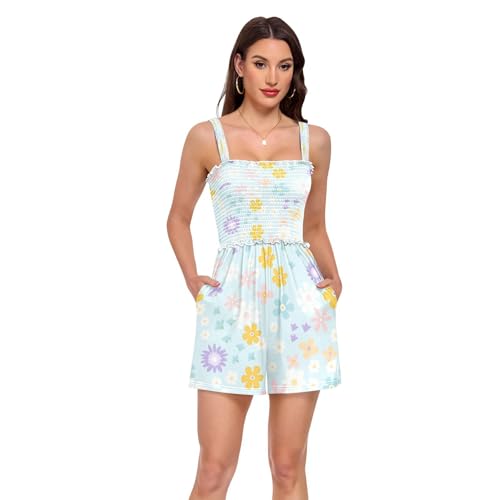Barboteuse pour femmes d'été fraîche et colorée pour célébrer la douceur du printemps