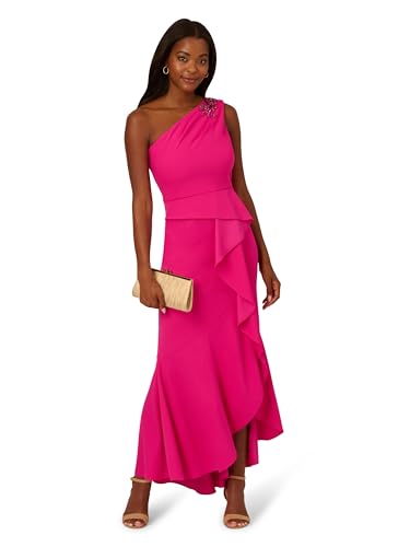 Image of Adrianna Papell Women's Beaded Knit Crepe Gown