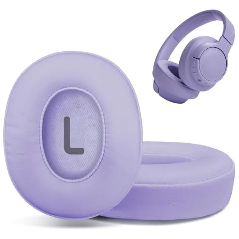 Replacement Ear Pads for JBL Tune 700(700BT)/710(710BT)/720(720BT)/750(750BT,750BTNC)/760(760NC)/770(770NC) Headphones, Headset Ear Cushions, Headset Earpads, Ear Cups Cover-Purple Cover