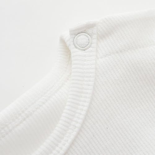 Image of Baby Long Sleeve Shirts Infant Toddler Tshirt Ribbed Undershirts for Girls Boys Clothes 6 Months-3 Years