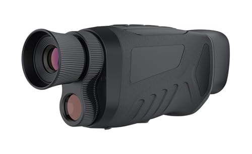 LBNVBC Dispositivo de visión Nocturna infrarroja Monocular, 2,5 K, UHD, 1080P, Uso diurno y Nocturno, Foto y vídeo, 8X, Digital, 300M, visión Completamente Oscura, a Distancia(Nero)