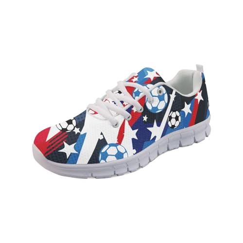 Image of GIFTPUZZ Mens Lace Up Athletic Trainers Running Sneakers Wedge Breathable Gym Lightweight Sports Tennis Shoes