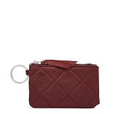 Performance Twill Deluxe Zip Id Case Wallet With Rfid Protection, Raisin