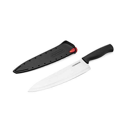 Farberware EdgeKeeper Chef Knife, 8-Inch, Black