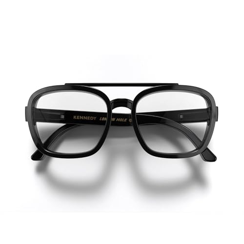 LONDON MOLE® Kennedy lesebrille | Coole quadratische lesegeräte im pilotenstil | Herren damen unisex | Federscharniere