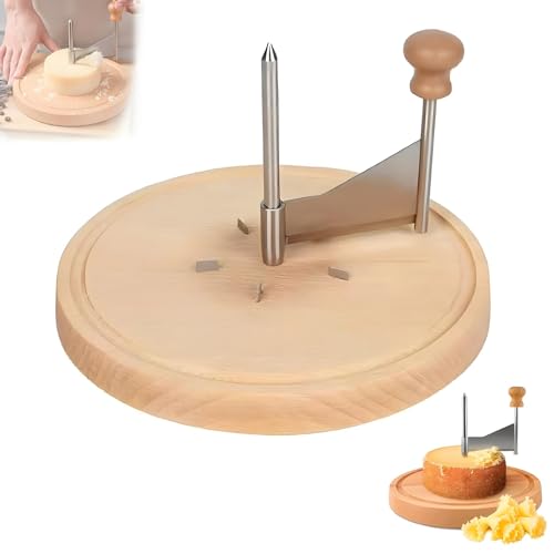 Rizador de queso con forma de flor, cortador de rueda, con tapa y mango, con herramienta de perforación, for ruedas de queso de hasta 6 pulgadas