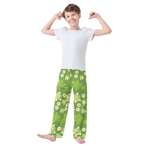 Ornament Turtle Boys Pants for Kids Jogger Pants with Pockets S-XL2