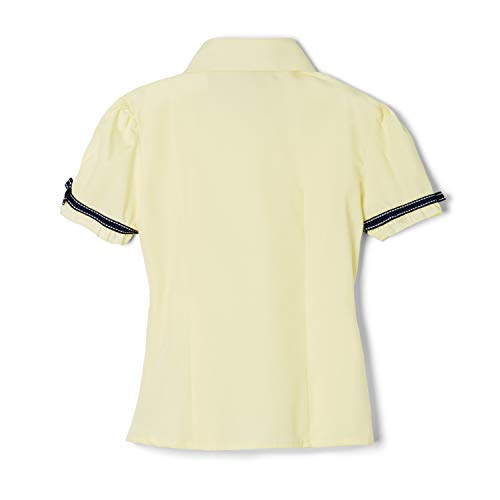 Image of French Toast Big Girls' Short Sleeve Ribbon Bow Blouse