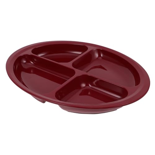 FRCOLOR 高齢者用滑り止め仕切りディナープレート 分離設計 食べ物が混ざらない 滑り止め底面 お手入れ簡単 耐久性素材 食事補助食器