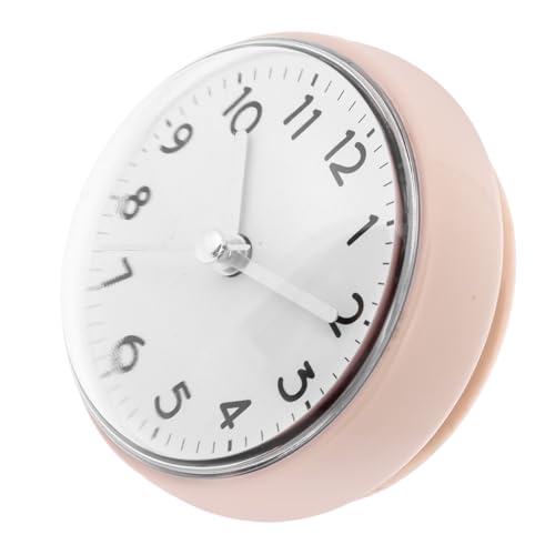 PERSELOSO 防水吸盤式浴室掛け時計 小型軽量設計 湿気対応 バスルームキッチン用 インテリア時計