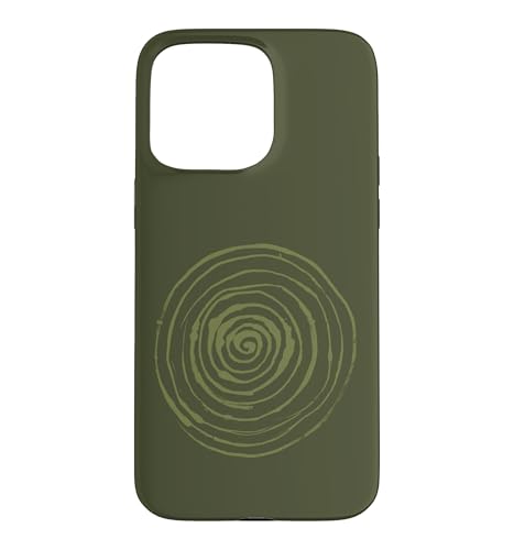 Grunge Spiral Abstract Nature Vintage y2k Earthy Green �X�}�z�P�[�X iPhone 15 Pro Max �p