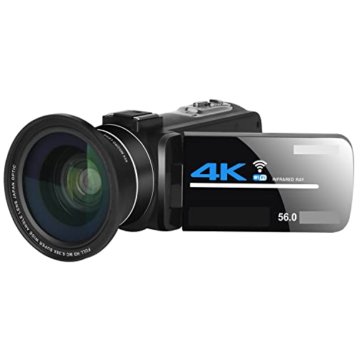 Enregistreur numérique 4K pour créer des vlogs haute résolution avec vision nocturne