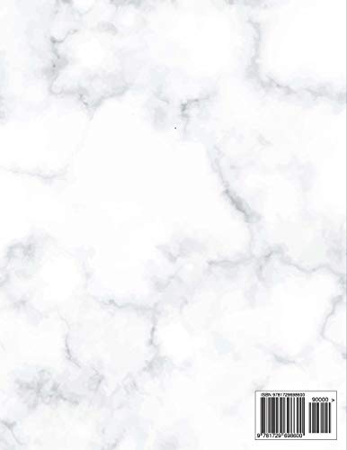 2019-2023 Five Year Calendar Planner: Marble Black Gold Design Cover, 5 Year Monthly Planner and Cal