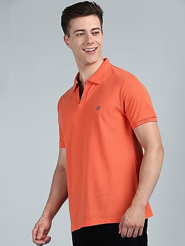 Image of Lux Cozi Men Cotton Solid Regular Fit Polo Shirt