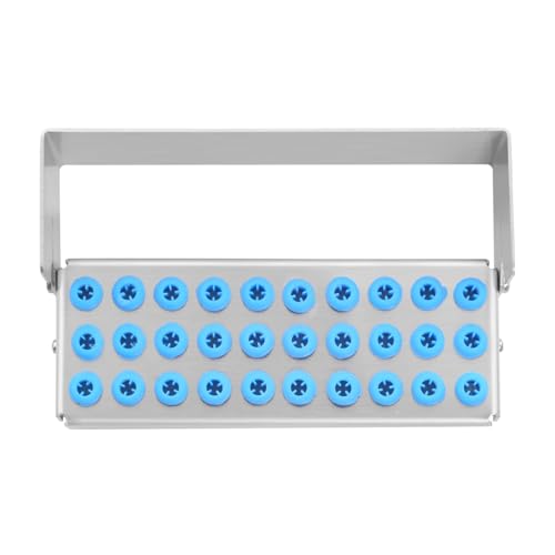 Organizador de fresas de acero inoxidable 3 piezas 30 agujeros miniatura 3