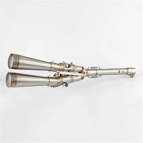 Motorrad Auspuff Schalldämpfer Für Triumph Scrambler 1200 XE 1200X 2024 2025 2026 Motorradauspuff Komplettsystem Schalldämpfer(B)