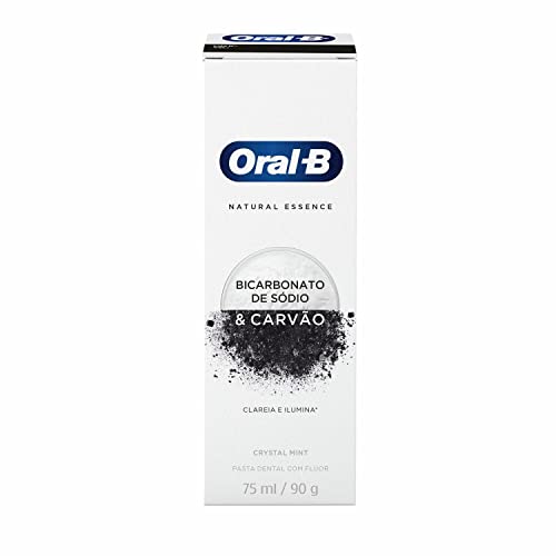 Creme Dental Oral-B Natural Essence Bicarbonato De Sódio e Carvão 90g