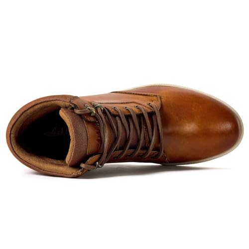 Image of Arkbird Casual Sneaker Boots, High-Top Sneakers Lace-up Leather Chukka Shoes for Men