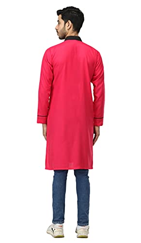 Image of Leriya Fashion Men's Slub Cotton pathan Suit Kurta