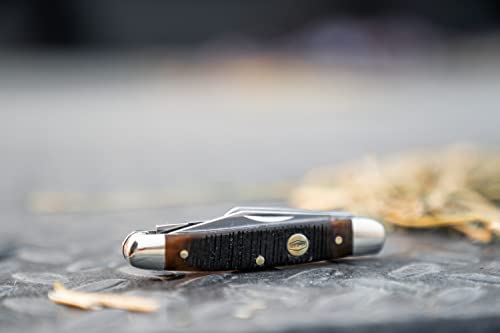 Old Timer Generational Usa Series 34Otg Middleman Traditional Folding Pocket Knife With Stainless Steel Clip Point Blade, Sheepsfoot Blade, Pen Blade, Bone Handle, And Made In Usa For Edc, And Outdoor #TOP3