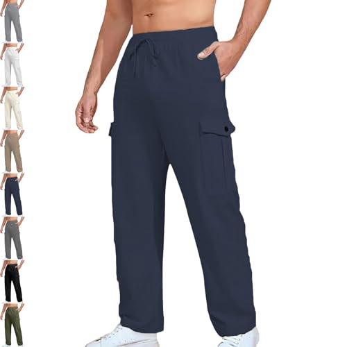 Risacharm Pants for Men, Comforflex - Men's Multi-Pocket Stretch Comfort Outdoor Casual Pants, Quick Dry Cargo Pant