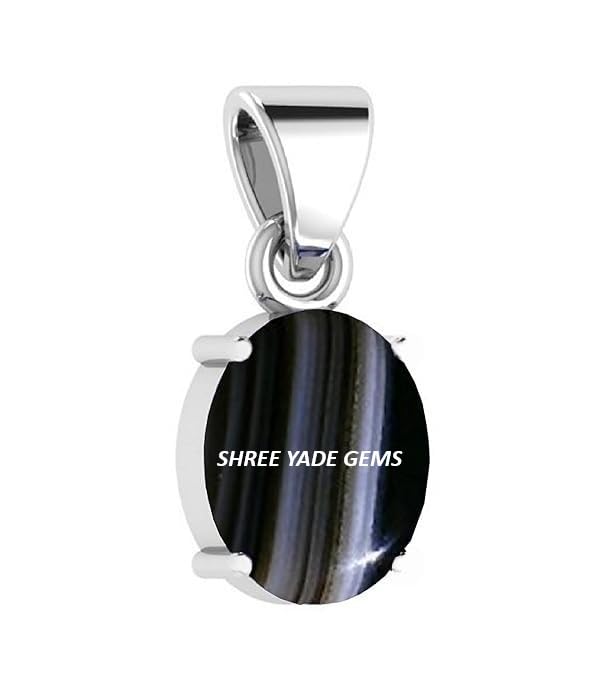SHREE YADE GEMS 4.25 Ratti 3.33 Carat Black Sulemani Hakik Silver Pendant AAA+ Quality Natural Sulemani Hakik/Hakeek (AZ0276) - Review, Price and Buying Guide