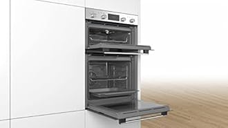 Bosch MHA133BR0B Serie 2 Built-in Double Oven with EcoClean Direct, 3D Hotair and LED display, Stainless steel