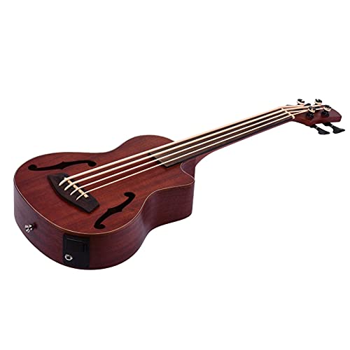 Ukulélé Basse Acoustique Électrique en Bois De 30 Pouces UKulélé - Les Beatles, Paul McCartney, John Lennon, RIngo Starr, George Harrison Ukulélé Basse Acoustique Électrique en Bois De 30 Pouces UKulélé – Image 4