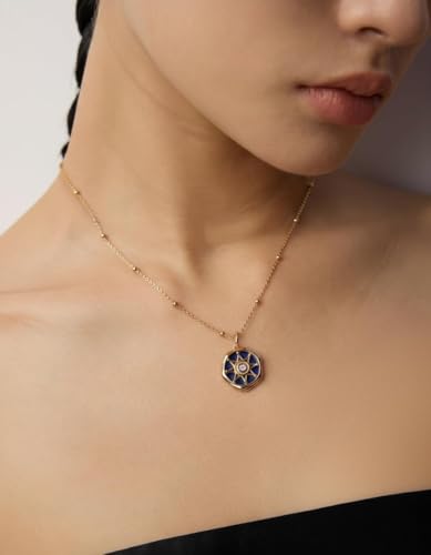 ILLUMINIA 925 Sterling Silver Gemstone Necklace2