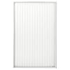 RecPro RV Pleated Folding Shower Door and Frame | Sliding, Retractable, Wrinkle Free | White | 36" x 67"