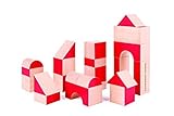 Lot de 30 blocs peints en rouge pour célébrer le 30e anniversaire de Hape