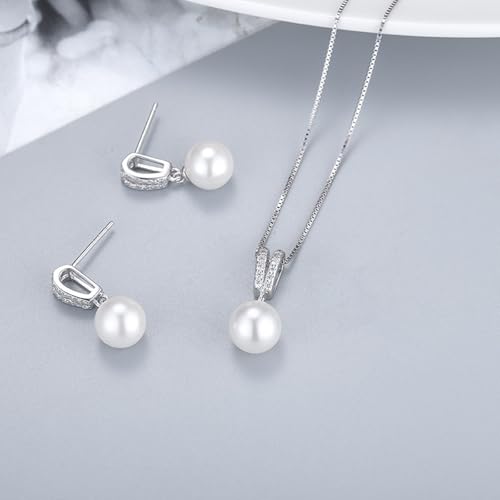 Colliers 925 pour femmes, collier de perles blanches pour un cadeau mémorable - 2