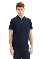 TOM TAILOR Herren Basic Piqué Poloshirt, 10668 - Sky Captain Blue, XL
