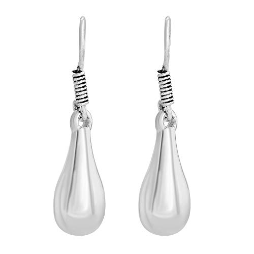 Brass Tear Drop Dangle Earrings