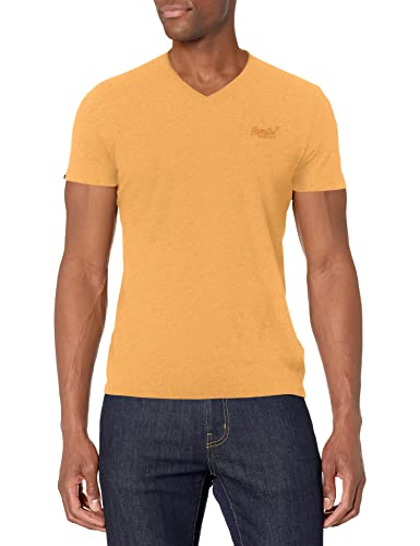 Superdry Mens Vintage Logo Emb Vee Tee T Shirt, Ochre Marl, X-Large Us #TOP14