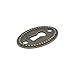 T Tulead 10 Pcs Keyhole Cover Antique Brass Decorative 1-2/5
