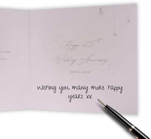 Clintons: Your 25th Anniversary Card, 25th Silver Wedding Anniversary Card, 159x159mm, 1164224