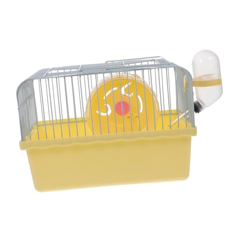 Mikikit Transportín Portátil Hámsters y Chinchillas con Botella Accesorios Jaula de Viaje Pequeños Práctico y Mascotas