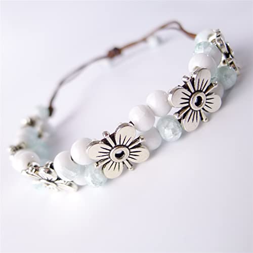 Bracelets de perles en céramique WXKAGF le bijou bohème idéal pour vos tenues d'été et vacances