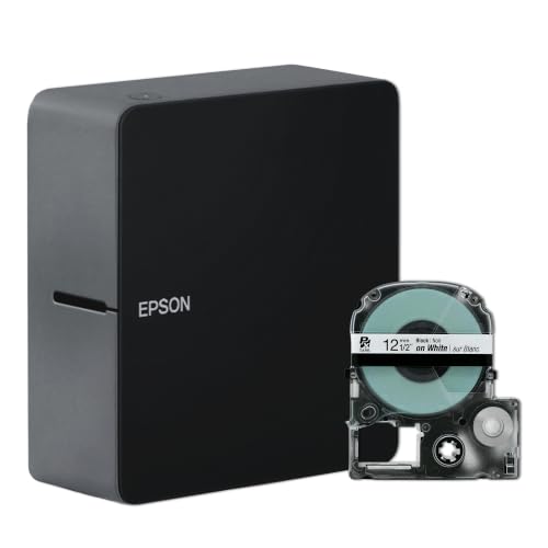 Image of LABELWORKS Epson LW-C610PX-BLK Bluetooth Label Maker - Black