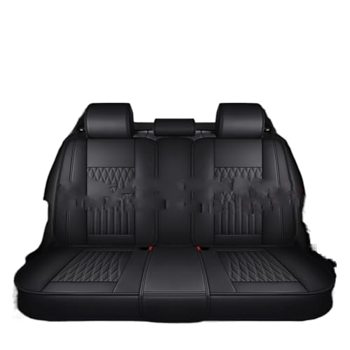 Housse de siège voiture universelle cuir PU noir pour banquette arrière Subaru Levorg
