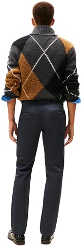 Tommy Hilfiger Herren Chino Hose Denton Printed Structure Straight Fit, Blau (Desert Sky), 29W/36L – Ansicht 2