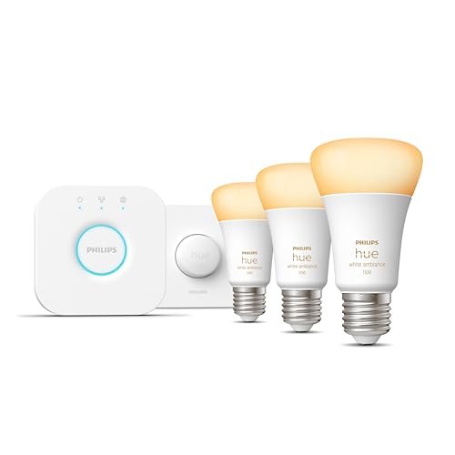 Philips Hue And Color Ambiance E27 Kit De Démarrage 3 Ampoules + 1 Bouton Intelligent - vue 3