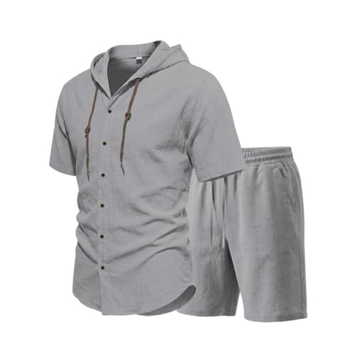 Ensemble homme short et sweat à capuche d'été pour vos moments de détente en terrasse