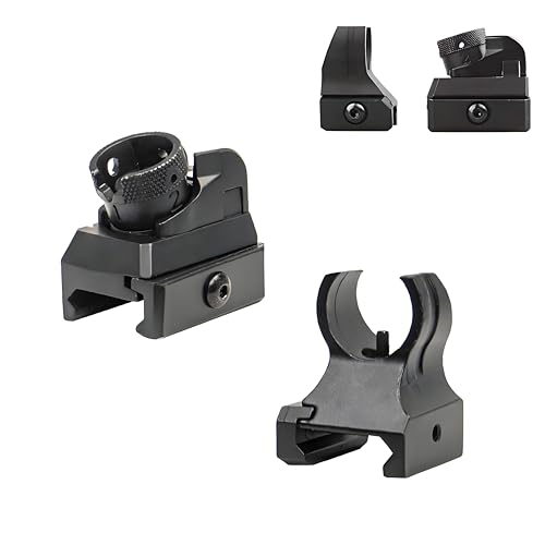 Low Iron Steel Sight Set for 20mm Picatinny Rail