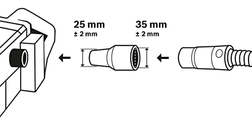 Bosch Accessories Professional Anschlussstutzen (Ø 25-35, für Allzwecksauger) - 1er pack